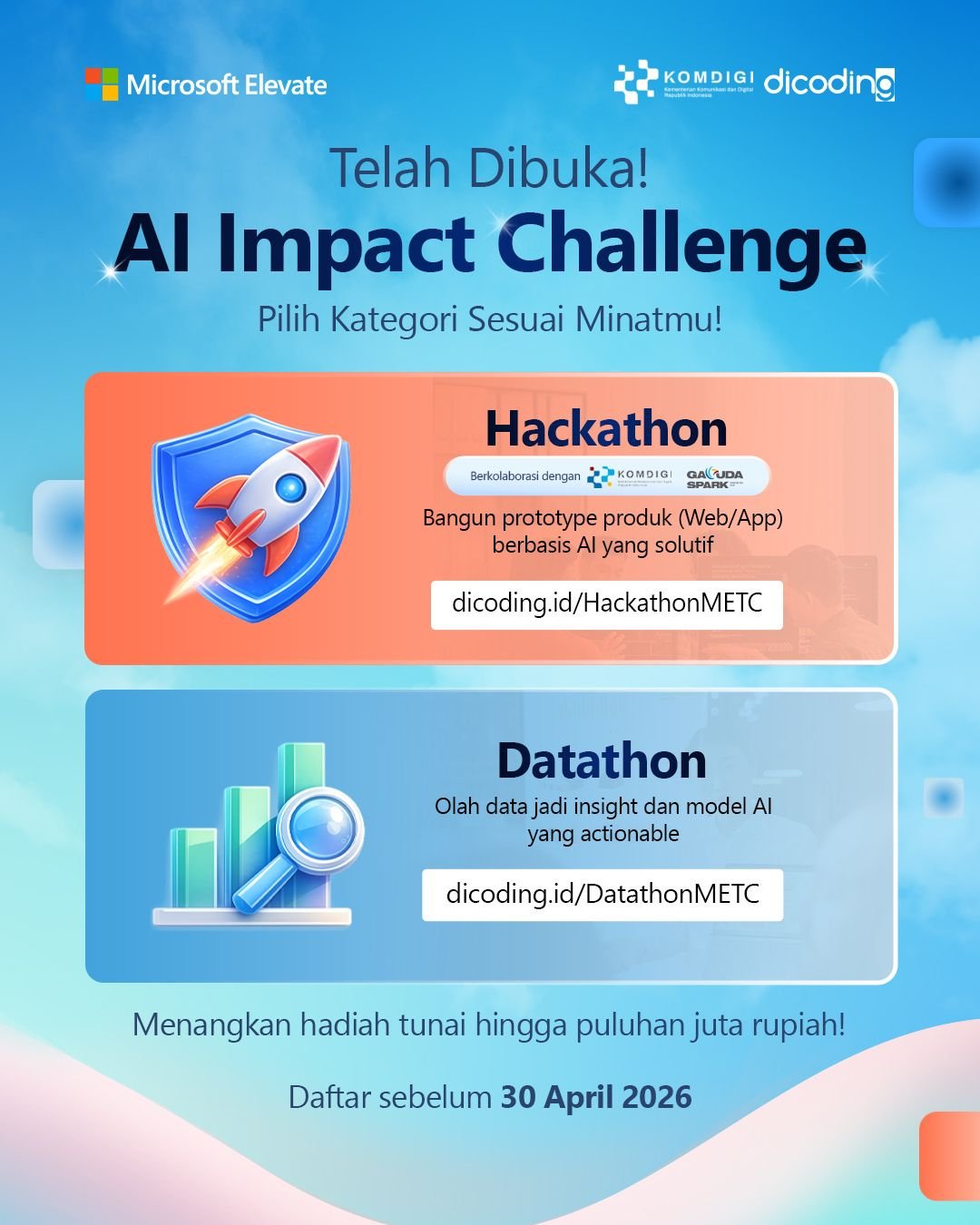 Dorong Inovasi Digital, Kompetisi Hackathon dan Datathon METC 2026 Resmi Dibuka
